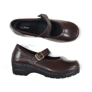 L.L. Bean Mary Jane Clogs Size 8.5